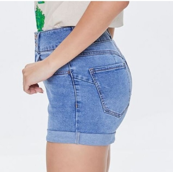 Forever 21 Uplyfter Denim Jean Shorts - Picture 3 of 13